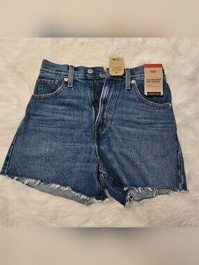 Levi's High-Waisted Mom  Denim Cutoff Shorts